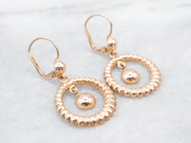 Jade Drop Earrings for Natural-Simply Chic Rose Gold Drop Earrings