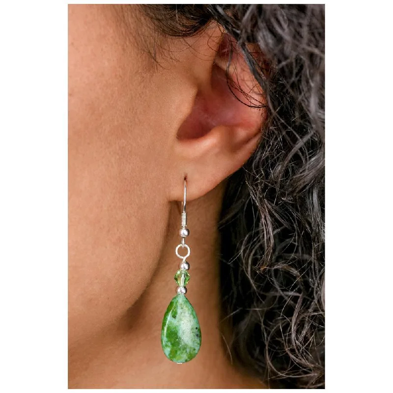 Cluster Drop Earrings for Dazzling-Stone Teardrop Earrings