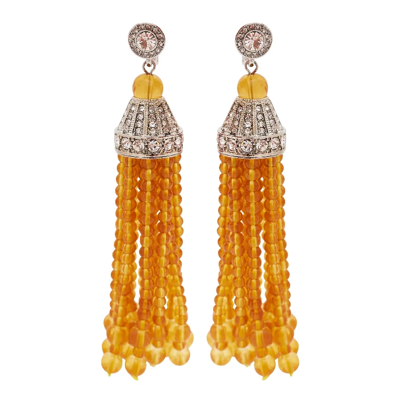 Crocheted Drop Earrings for Handmade-Cascade Drop Earrings