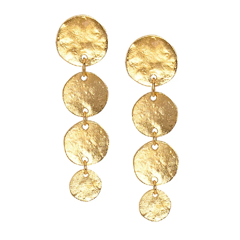 Twisted Drop Earrings for Stylish-Coin Drop Earrings