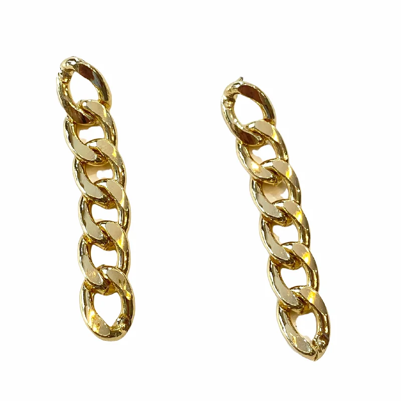 Patterned Drop Earrings for Interest-Cuban Chain Link Drop Earrings