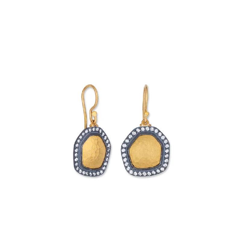 Vintage-Inspired Drop Earrings for Retro-24K Diamond Drop Earrings