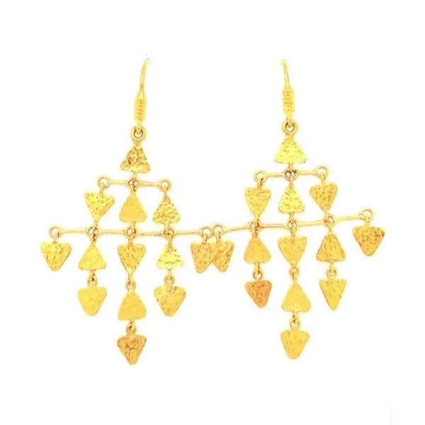 Statement-Making Drop Earrings for Impact-24K Drop Earrings