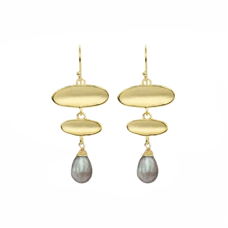 Designer Drop Earrings for High-End-Falling Reflection Drop Earrings