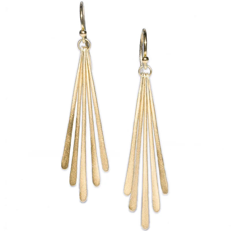 Turquoise Drop Earrings for Trendy-<!--ER625-->five fringe drop earrings