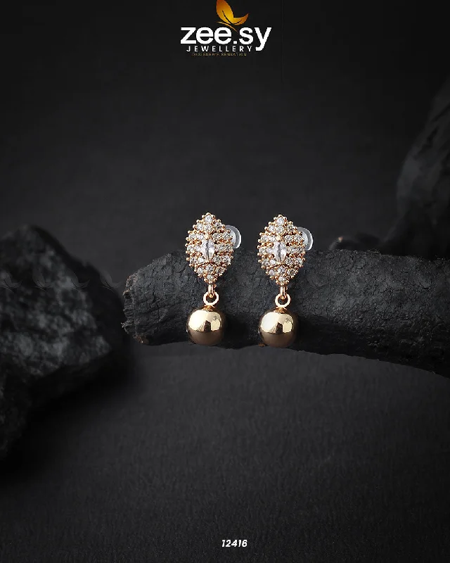 Trendy Drop Earrings for Fashion-Gilded Drop Earrings