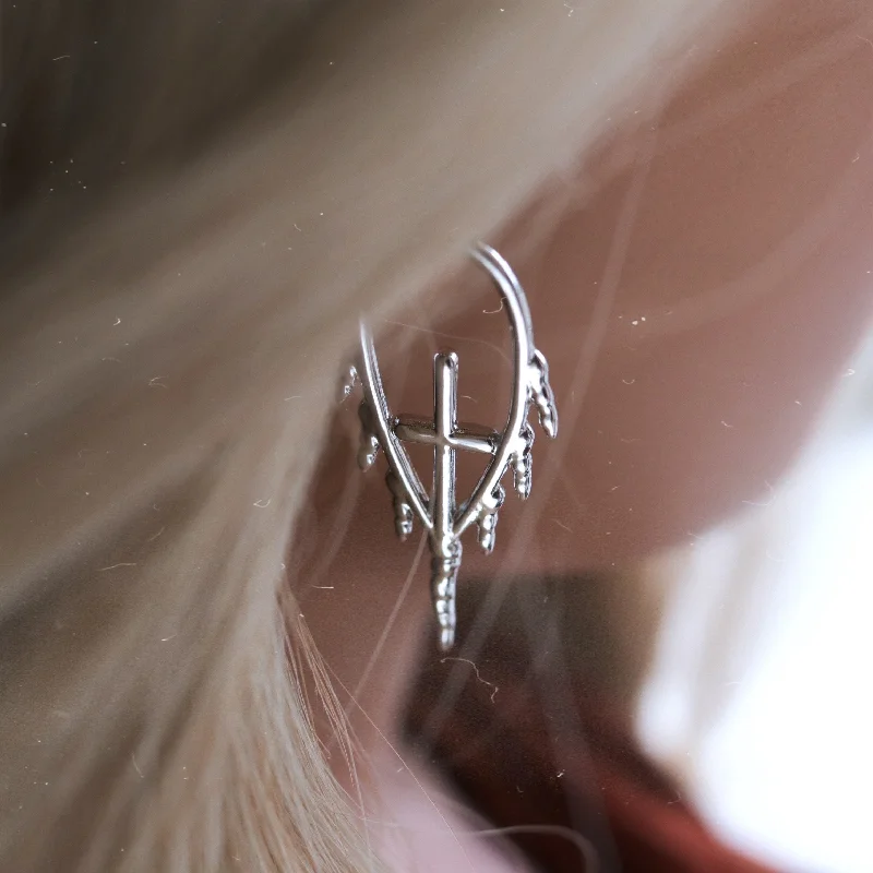 Bohemian Drop Earrings for Free-Spirited-Gladius Icicle Sword Drop Earrings