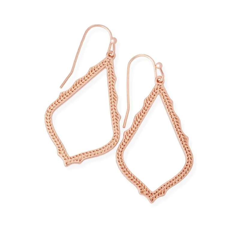 Designer Drop Earrings for High-End-Kendra Scott | Sophia Drop Earrings in Rose Gold