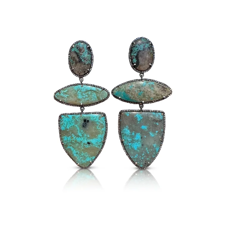 Alexandrite Drop Earrings for Colorful-Kingman Triple Drop Earrings 5