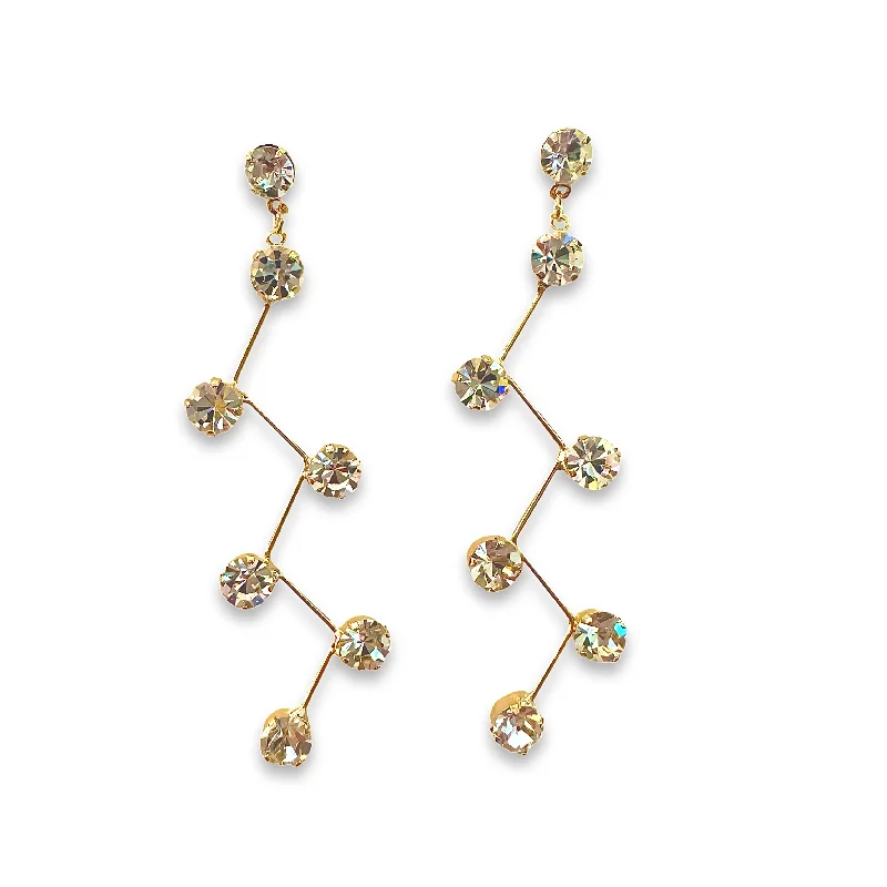 Floral Drop Earrings for Feminine-Krista Atom Drop Earrings