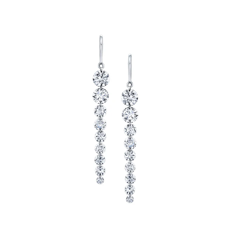 Large Drop Earrings for Statement-Naked Diamond Drop Earrings