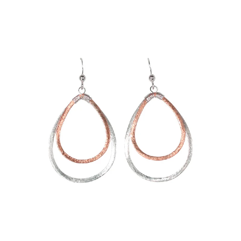 Rosegold Teardrop l Silver Teardrop Hooks