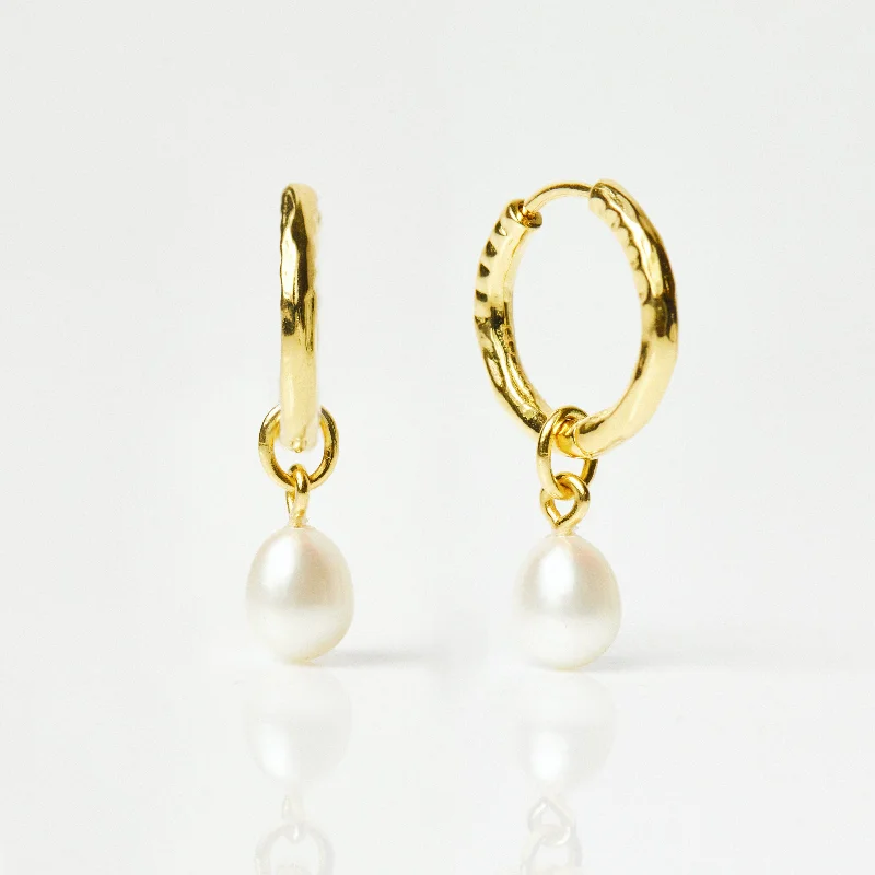 Diamond Drop Earrings for Sparkling-Pearl Drop Earrings