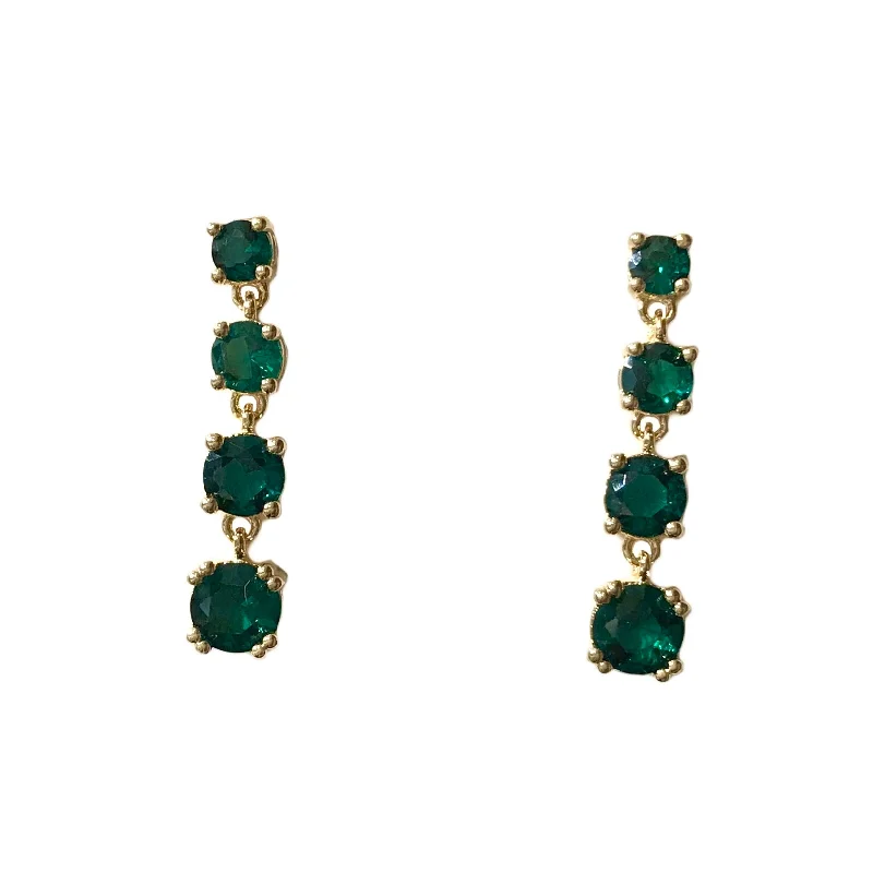 Sparkling Drop Earrings for Shiny-Round Drop Earrings