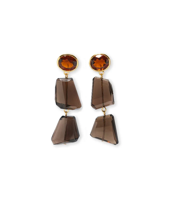 Square Drop Earrings for Modern-Shadow Drop Earrings