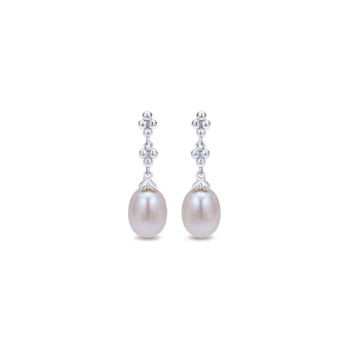 Wedding Drop Earrings for Bridal-SS Linear Pearl Drop Earrings