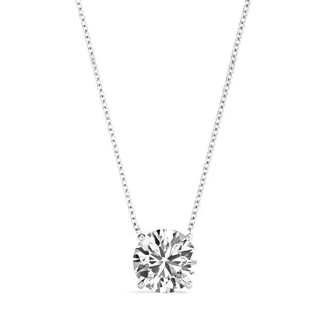 Crystal heart pendants on necklaces for a romantic and sentimental gift idea -1/3 ct. Lab Diamond Solitaire Necklace