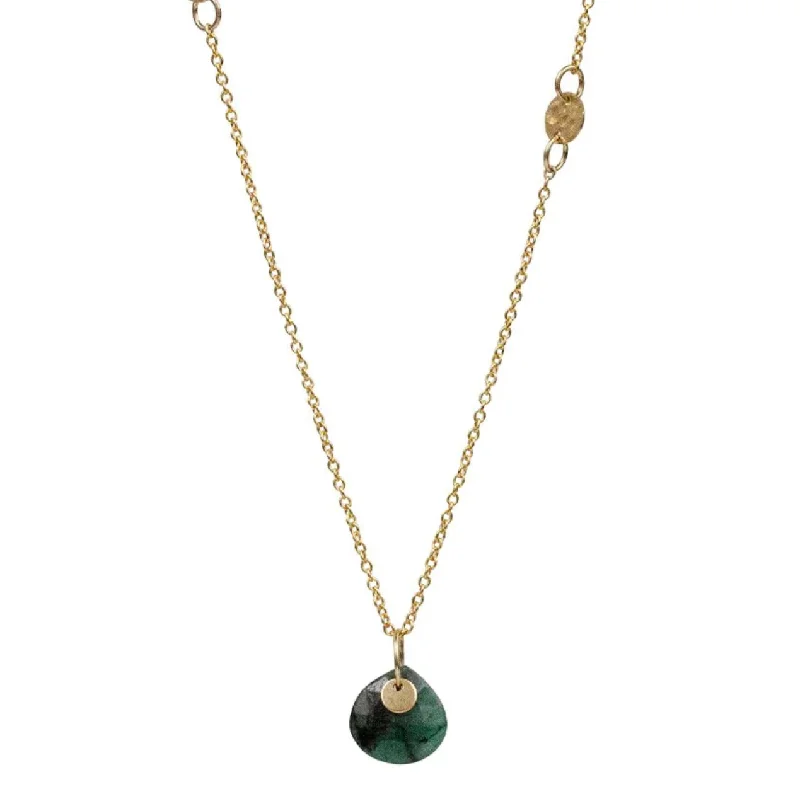 Simple pearl necklaces with classic pendants for sophisticated, timeless elegance -Ariel Emerald Necklace