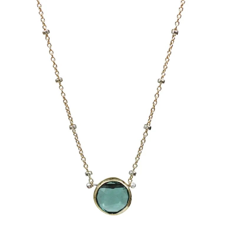 Long pendant necklaces for a stylish accessory with a dramatic flair -Comet Green Quartz Necklace