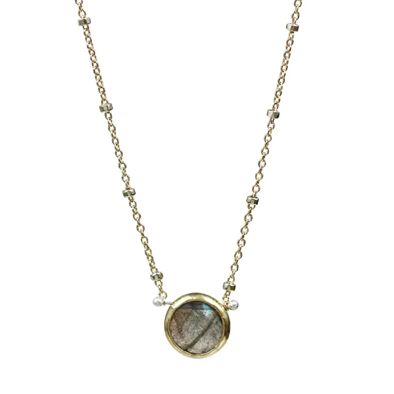 Birthstone pendant necklaces for unique, personalized jewelry to celebrate family members -Comet Labradorite Necklace