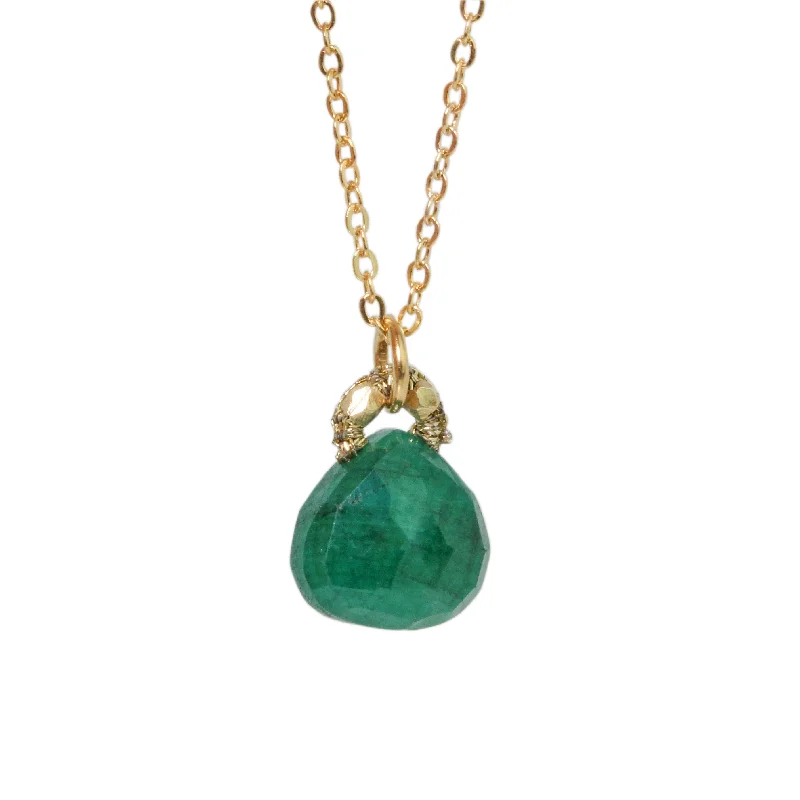 Custom made pendants on necklaces for women who appreciate one-of-a-kind jewelry -Emerald Necklace