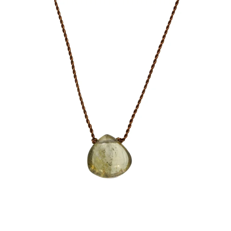 Trendy coin pendants on necklaces for a chic, vintage-inspired fashion accessory -Green Tourmaline Necklace