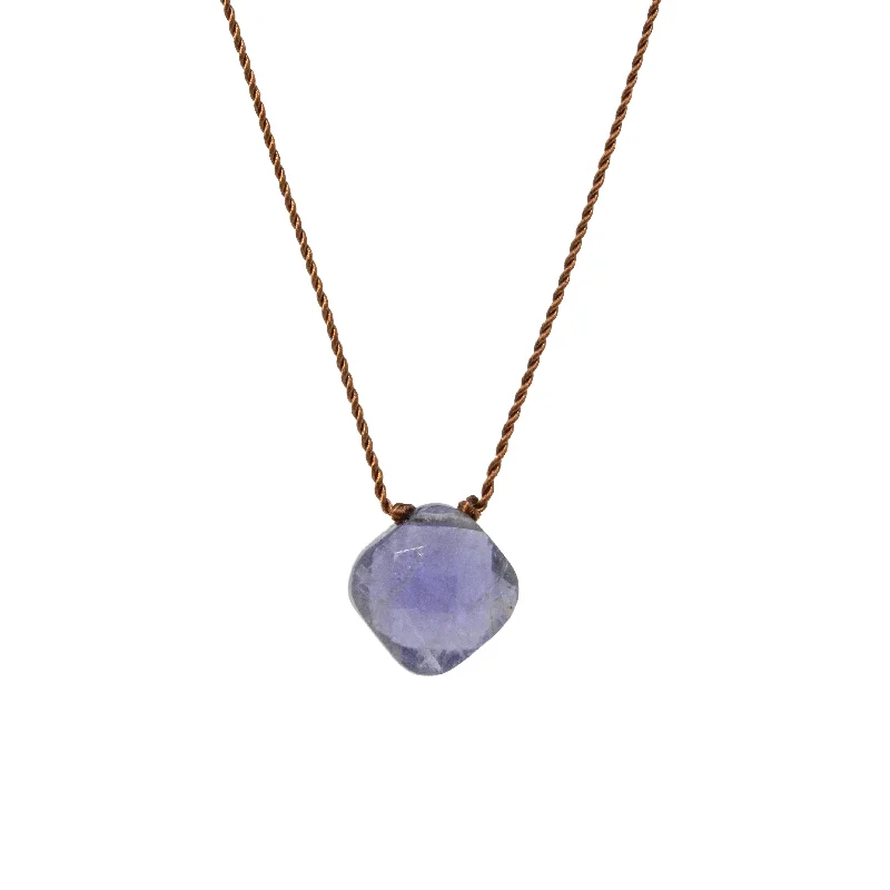 Statement necklaces with oversized pendants for a bold fashion accessory -Iolite Necklace