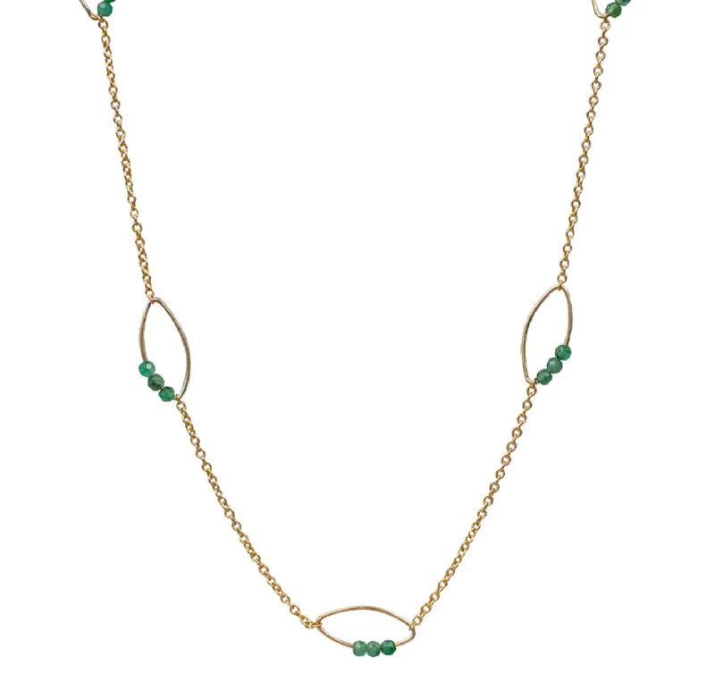 Beautiful gemstone pendants on necklaces for a pop of color and elegance -Lucca Emerald Necklace