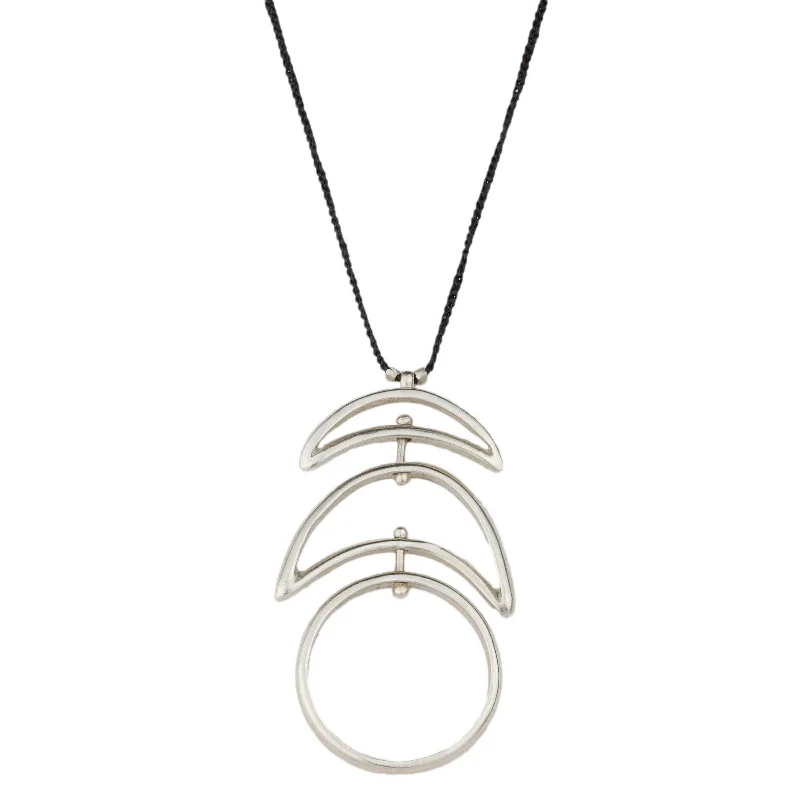 Geometric pendant necklaces with unique shapes for modern and stylish fashion pieces -Luna Necklace