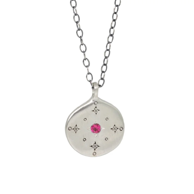 Elegant gold necklaces and pendants for women who love timeless accessories -New Moon Ruby Necklace