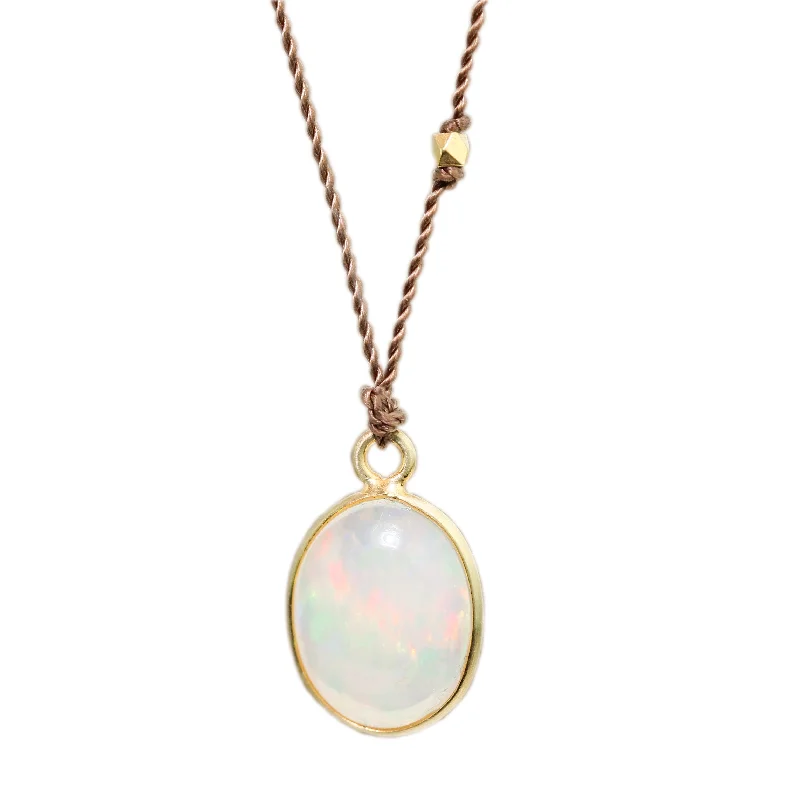 Elegant moon and star pendants on necklaces for a dreamy and celestial vibe -Opal Necklace