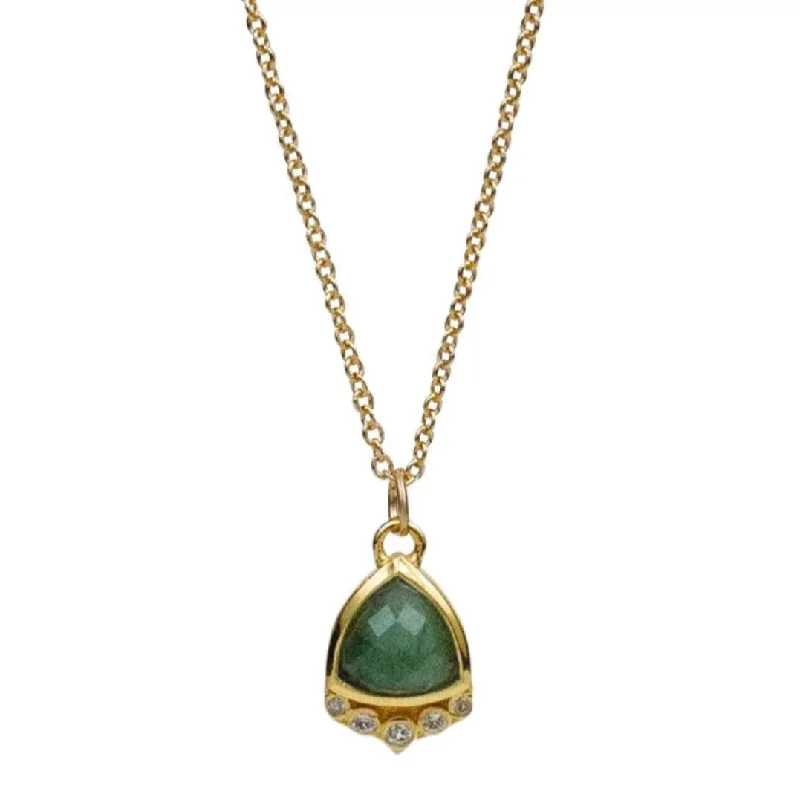 Layered necklaces and pendants for a trendy and fashionable statement style -Talia Emerald + White Topaz Necklace