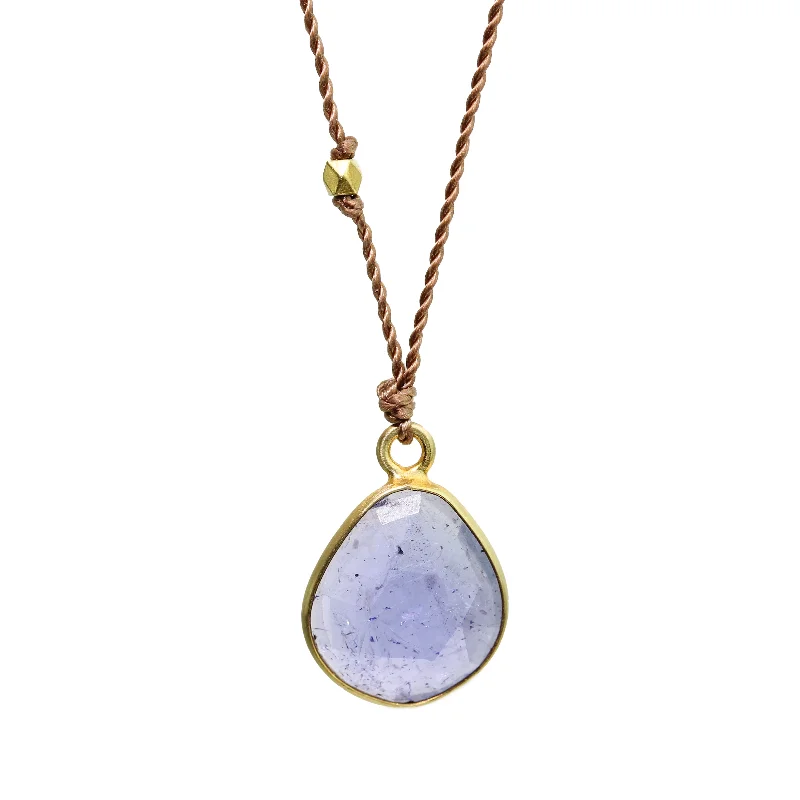 Statement gemstone necklaces with large pendants for a bold, eye-catching look -Tanzanite Necklace