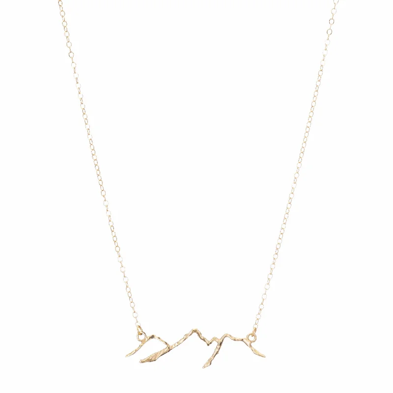 14K Gold Mountain Necklace