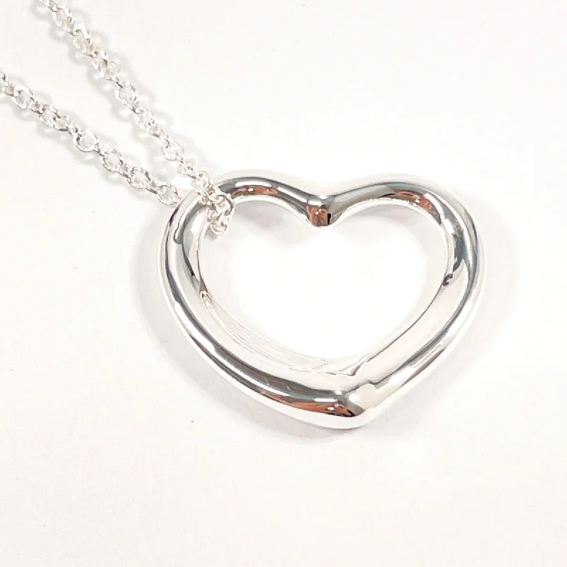 Vintage-inspired necklaces and pendants with intricate designs for classic looks -TIFFANY&Co. Necklace Open heart Elsa Peretti Silver925 Silver Women Used