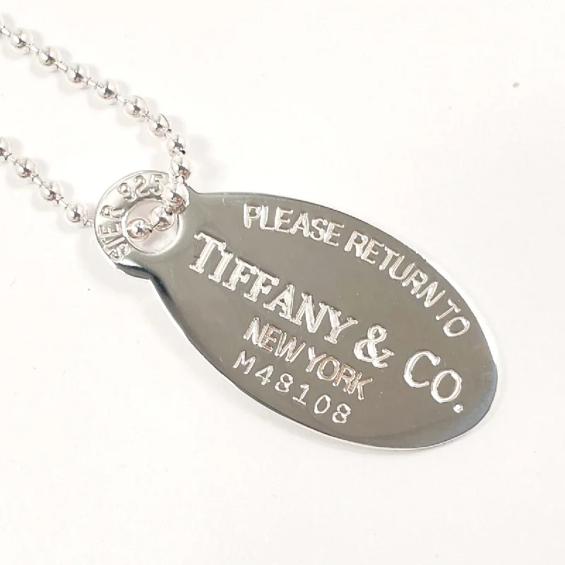 Cute animal pendant necklaces for playful fashion lovers who appreciate fun accessories -TIFFANY&Co. Necklace Return to Oval tag Silver925 Silver Women Used