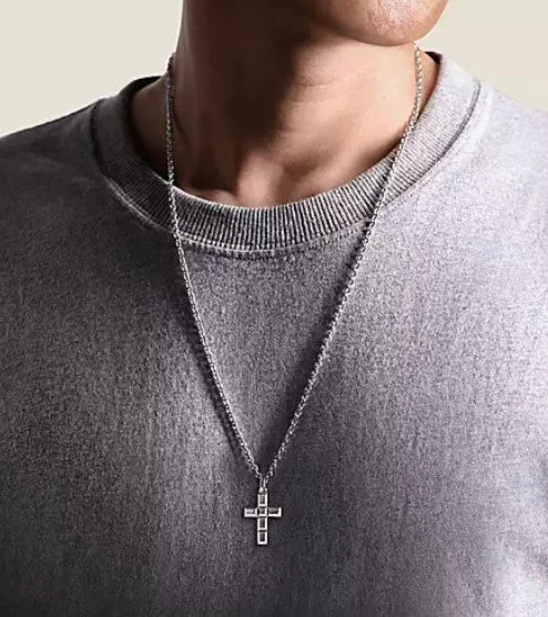 Trendy layered necklaces with delicate pendants for a chic and modern look -20 Inch 925 Sterling Silver Mens Link Cable Chain Necklace By Great American Jewelry