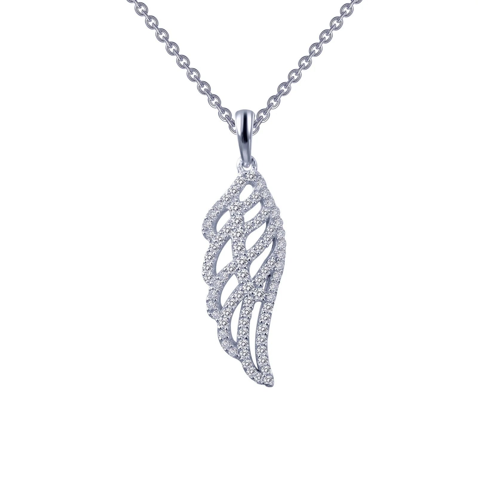 Statement gemstone necklaces with large pendants for a bold, eye-catching look -Angel Wing Pendant Necklace