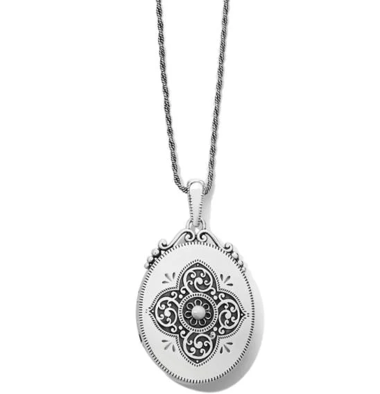 Adjustable pendant necklaces for customizable length and versatile fashion choices -Etoile Oval Convertible Locket Necklace