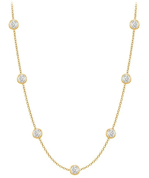 Luxury gold necklaces with diamond-encrusted pendants for a high-end fashion statement -LAB GROWN DIAMOND NECKLACES