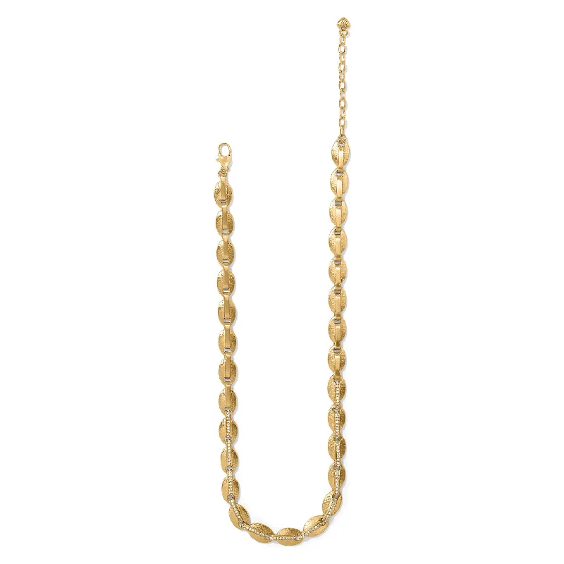 Trendy layered necklaces with delicate pendants for a chic and modern look -Meridian Orbit Collar Necklace