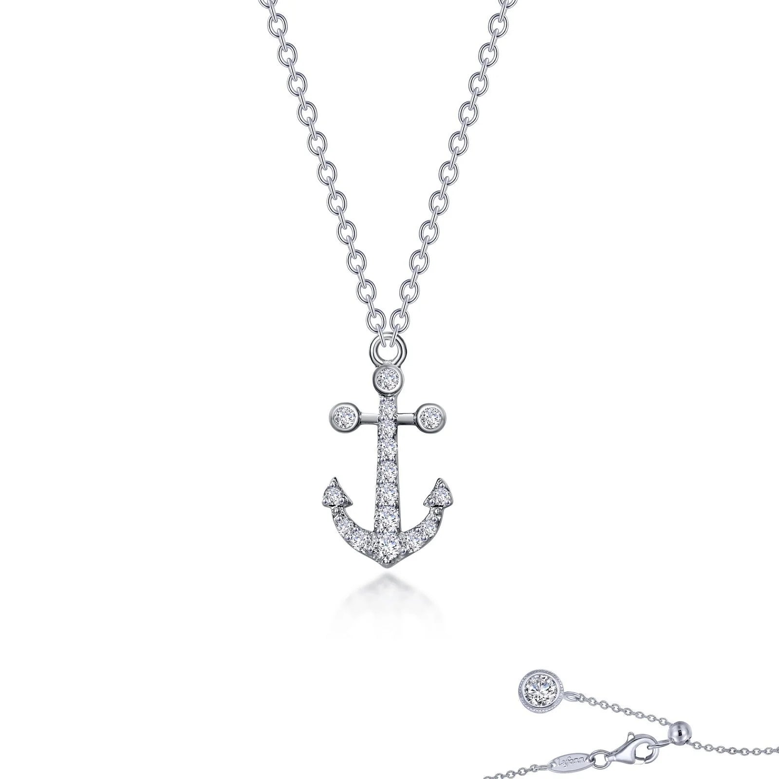 Cute heart lock pendants on necklaces for a stylish and romantic gift idea -Mini Anchor Necklace