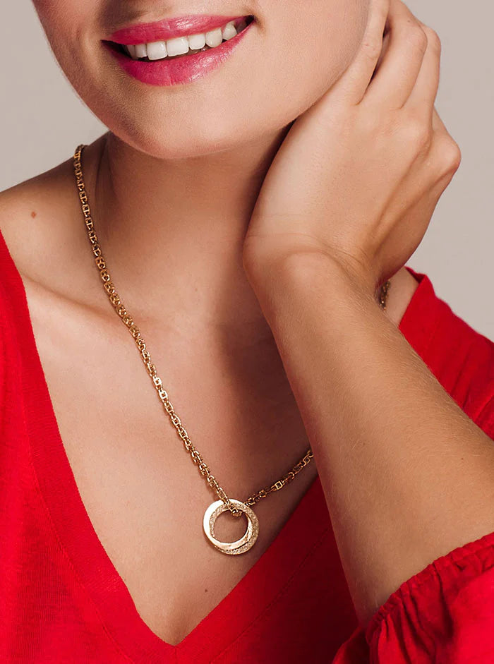 Luxury pearl pendants on necklaces for timeless, sophisticated elegance and charm -Sustainable Recycled Gold plated silver chain necklace PADLOCK